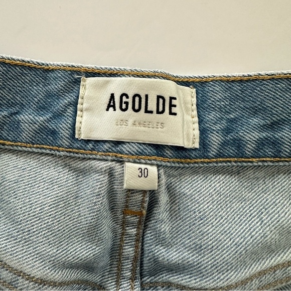 Agolde Evereve Parker Cut Off Button Fly Denim Shorts Womens 30 - Picture 3 of 7